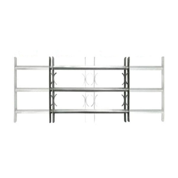 Adjustable Security Grille For Windows With 3 Crossbars 500 To 650Mm