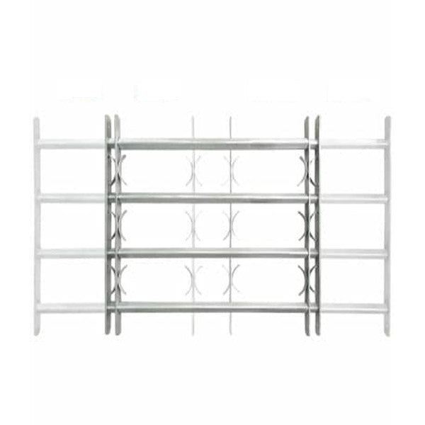 Adjustable Security Grille For Windows With 4 Crossbars 1000 To 1500Mm
