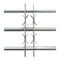 Adjustable Security Grille For Windows With 3 Crossbars 500 To 650Mm