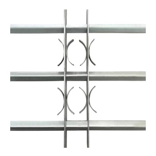 Adjustable Security Grille For Windows With 3 Crossbars 1000 To 1500Mm