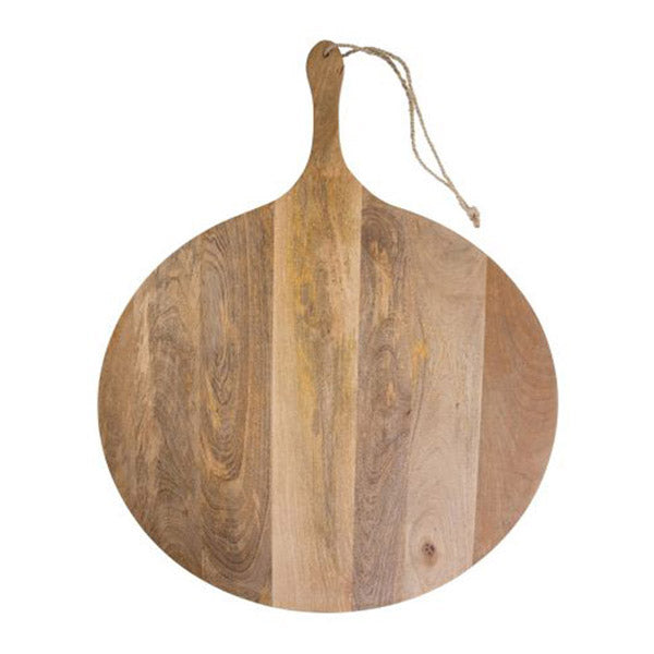 Round Serving Board Mango Wood Natural 104X76X4Cm