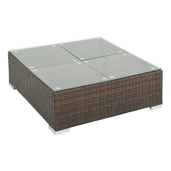 7 Piece Garden Patio Lounge Set With Cushions Pe Rattan