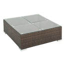 8 Piece Garden Patio Lounge Set With Cushions Poly Rattan