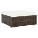 8 Piece Garden Patio Lounge Set With Cushions Poly Rattan