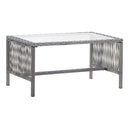 4 Piece Garden Lounge Set With Cushion Poly Rattan