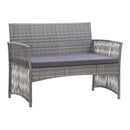 4 Piece Garden Lounge Set With Cushion Poly Rattan