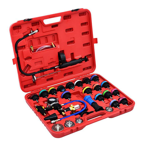 28 Piece Cooling System And Radiator Cap Pressure Tester
