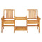 Garden Chairs With Tea Table 159X61X92 Cm Solid Acacia Wood