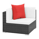 7 Piece Garden Patio Lounge Set With Cushions Pe Rattan