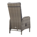 Outdoor Chairs 2 Pcs Poly Rattan Grey