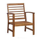 4 Piece Garden Lounge Set Solid Acacia Wood Oil Finish