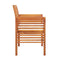 2 Seater Garden Bench With Cushion 120 Cm Solid Acacia Wood