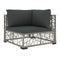 6 Piece Garden Lounge Set With Grey Cushions Pe Rattan