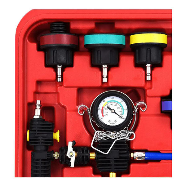 28 Piece Cooling System And Radiator Cap Pressure Tester