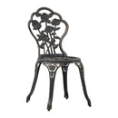 Bistro Chairs 2 Pcs Bronze Cast Aluminium