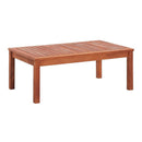 4 Piece Garden Lounge Set Acacia Wood