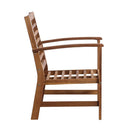4 Piece Garden Lounge Set Solid Acacia Wood Oil Finish