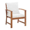 4 Piece Garden Lounge Set With Cushions Solid Acacia Wood Oil Finish