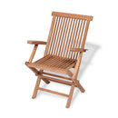 5 Piece Garden Dining Set Solid Teak Wood With Waterbase Finish