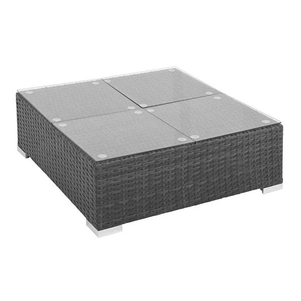 7 Piece Garden Lounge Set With Cushions Weather Resistant Pe Rattan
