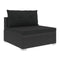 5 Piece Garden Lounge Set With Black Cushions Poly Rattan Black
