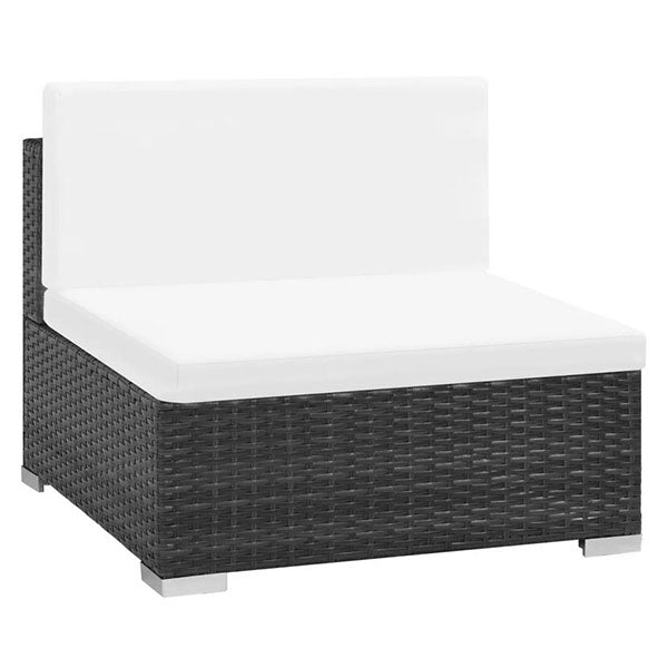 8 Piece Garden Patio Lounge Set With Cushions Poly Rattan