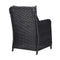 Garden Chairs 2 Pcs With Tea Table Poly Rattan Black