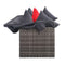 7 Piece Garden Lounge Set With Cushions And Canopy Poly Rattan Grey