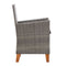 Garden Chairs 2 Pcs With Cushions Pe Rattan Grey