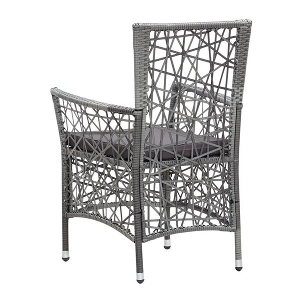 9 Piece Outdoor Dining Set Pe Rattan Grey