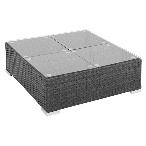 8 Piece Garden Patio Lounge Set With Cushions Poly Rattan