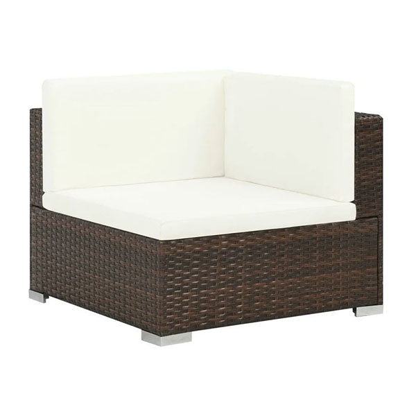 7 Piece Garden Lounge Set With Cushions Weather Resistant Pe Rattan