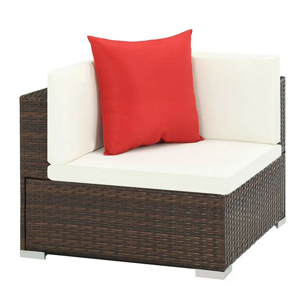 7 Piece Garden Patio Lounge Set With Cushions Pe Rattan
