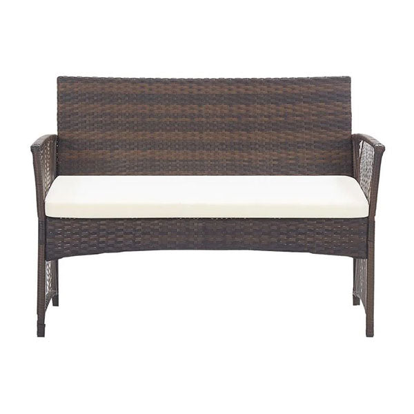 4 Piece Garden Lounge Set With Cushion Poly Rattan