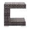 7 Piece Garden Lounge Set With Cushions And Canopy Poly Rattan Grey
