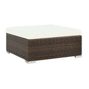 7 Piece Garden Lounge Set With Cushions Weather Resistant Pe Rattan