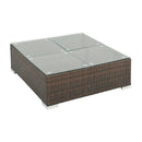 7 Piece Garden Lounge Set With Cushions Weather Resistant Pe Rattan