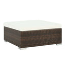 7 Piece Garden Patio Lounge Set With Cushions Pe Rattan