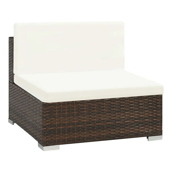 8 Piece Garden Patio Lounge Set With Cushions Poly Rattan