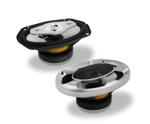 Set of 2 MaxTurbo Car Speakers w/ LED Light