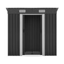 Metal Base Garden Shed - Grey