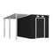 Garden Shed With Extended Roof Anthracite 336X270X181 Cm Steel