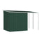 Garden Shed With Extended Roof Green 346X193X181 Cm Steel