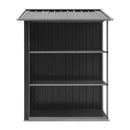 Garden Shed With Rack Anthracite 205X130X183 Cm Iron