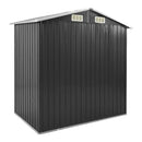 Garden Shed With Rack Anthracite 205X130X183 Cm Iron