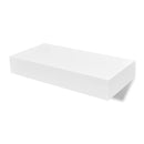 Floating Wall Shelves With Drawers 2 Pcs White