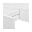 Floating Wall Shelves With Drawers 2 Pcs White