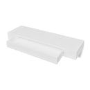 Floating Wall Shelves With Drawers 2 Pcs White