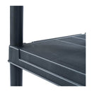 Storage Shelf Racks 2 Pcs Black 250 Kg 80X40X180 Cm Plastic