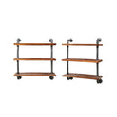 Vintage DIY Pipe Shelf Rustic